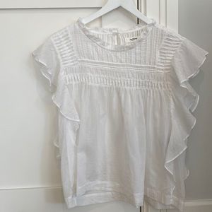 Isabel etoike Marant flutter sleeve blouse size 34